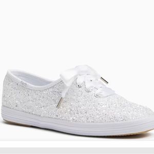 Keds x Kate Spade Glitter Shoes with Gold Accent